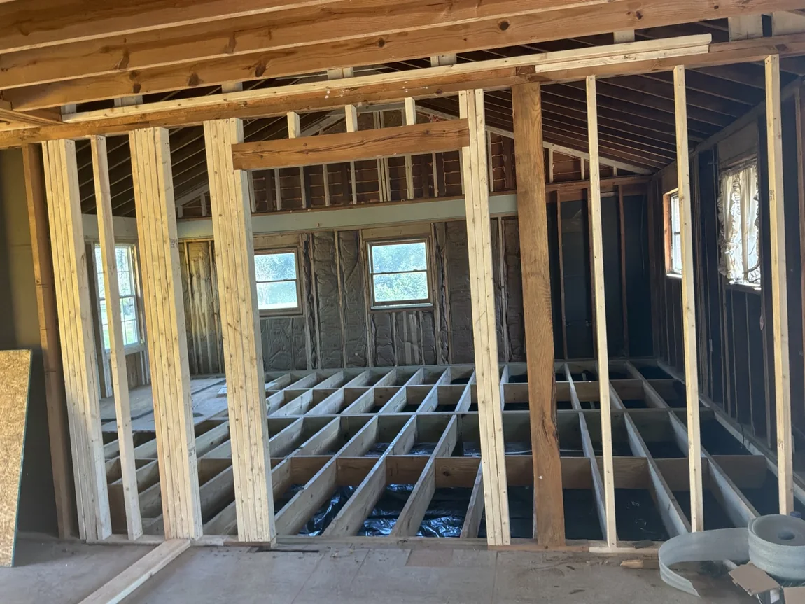Real framing construction work in progress